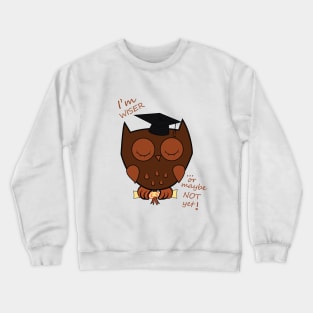 Wiser Sleeping Owl Crewneck Sweatshirt